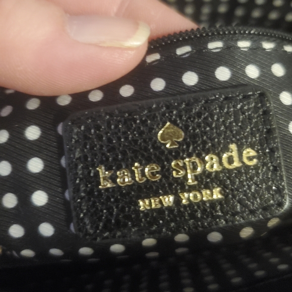 Kate Spade New York Quinn Villabella Black Leather Bow Bag. - Picture 12 of 16